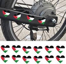 18 Reflekterande Palestina Cykelklistermärken