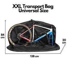 Lamaki BikeBag XXL - Universellt Transportöverdrag för Landsvägscyklar och Gravel